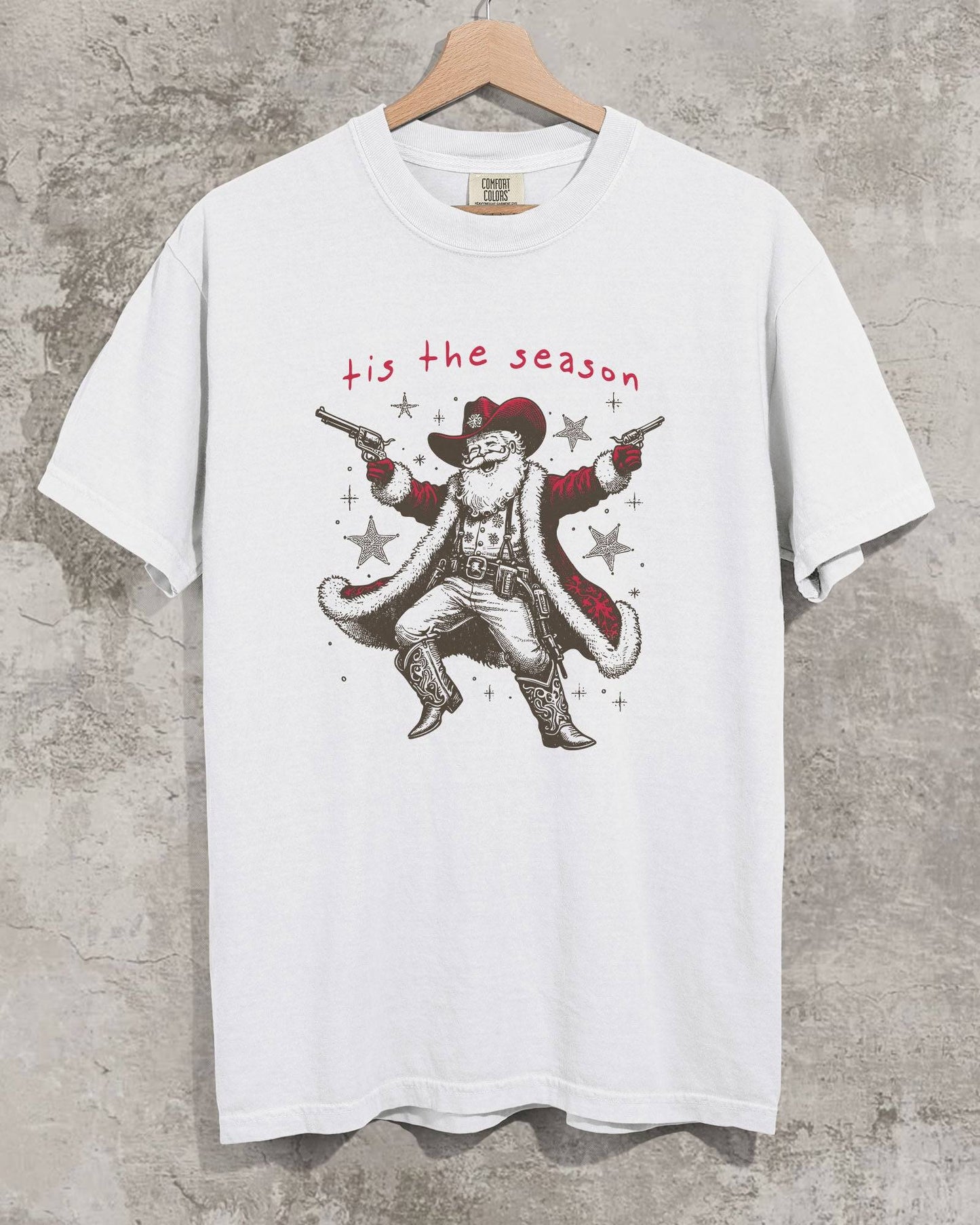 Tis The Season Cowboy Santa Shirt