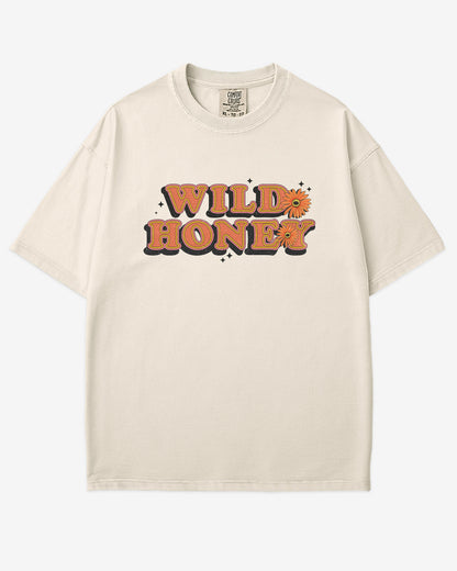 Flat Lay Wild Honey shirt in ivory color