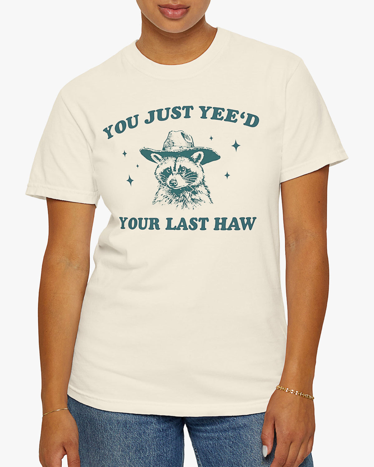 You Just Yeed Your Last Haw Cowboy Raccoon Shirt